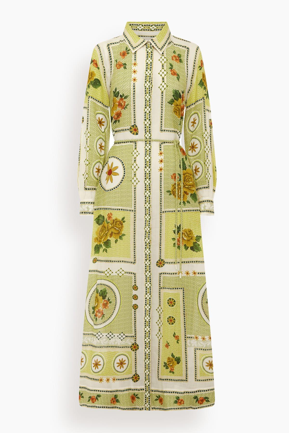 Dixie Shirtdress in Citrus by ALEMAIS