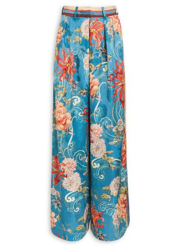 Fletcher printed satin trousers by ALEMAIS