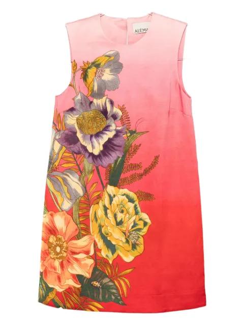 Inez ombre floral mini dress by ALEMAIS