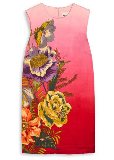 Inez printed flax-blend mini dress by ALEMAIS Inez printed flax-blend mini dress by ALEMAIS