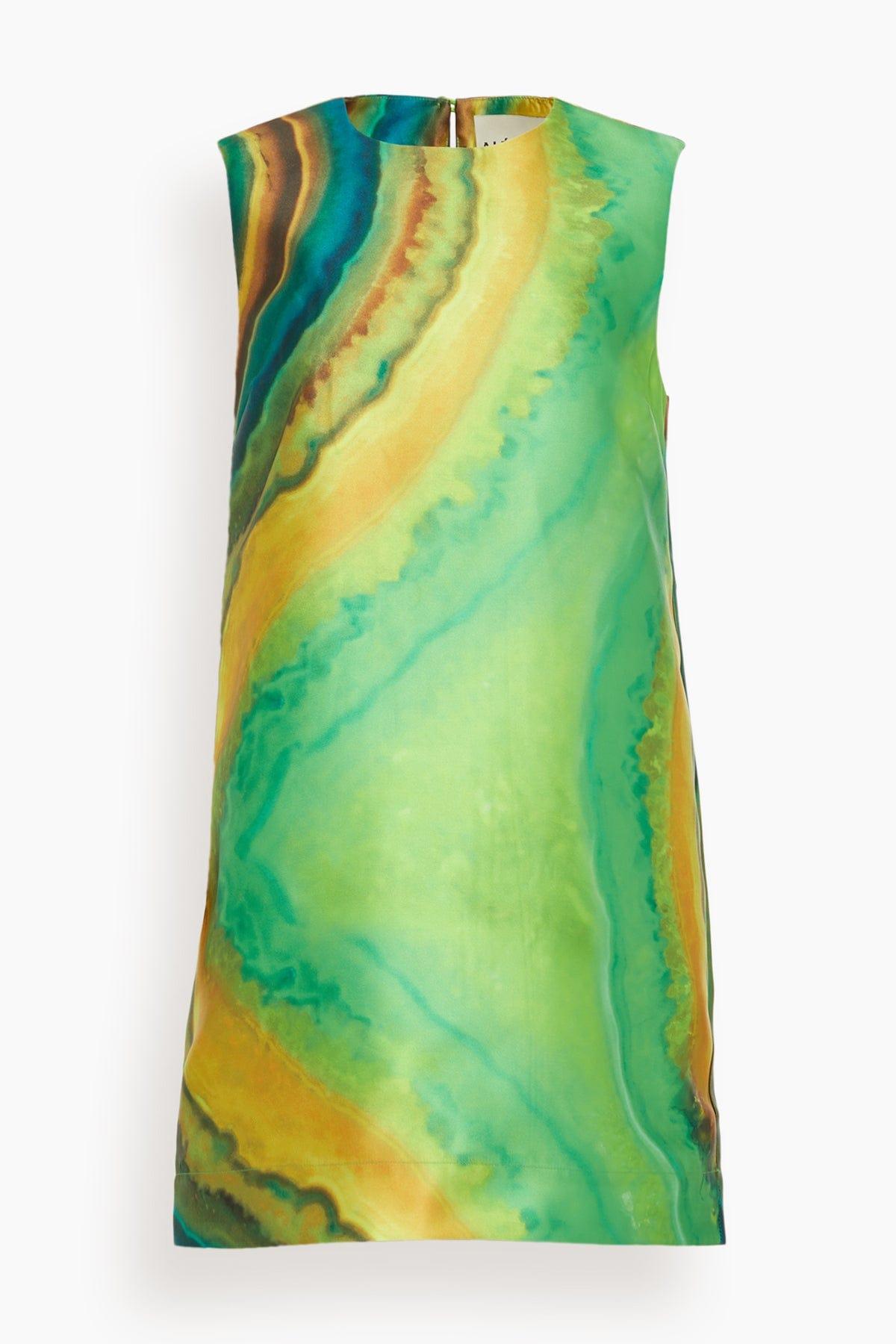 Iris Mini Dress in Green (TS) by ALEMAIS