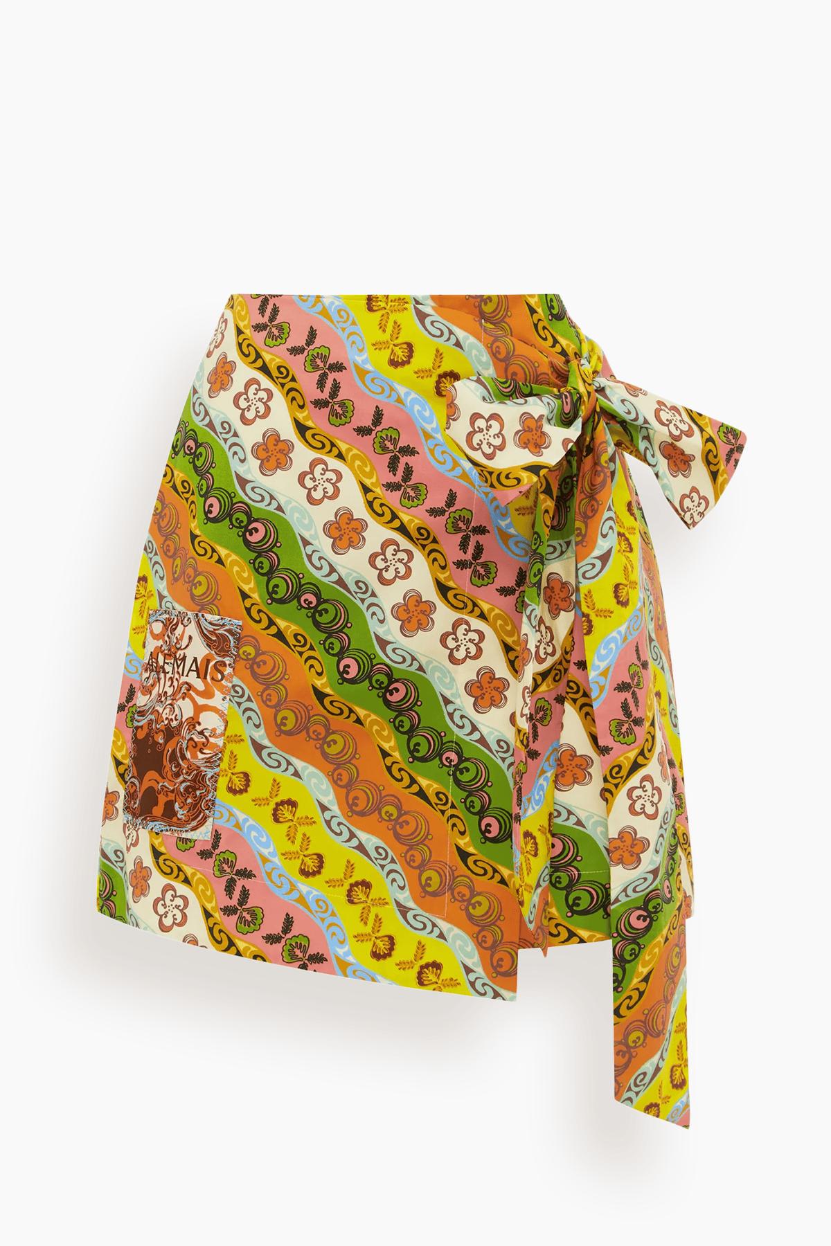 Janine Sarong Skirt in Multi by ALEMAIS