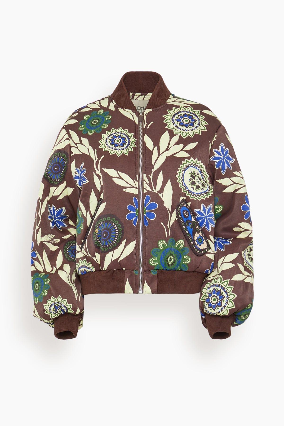 Jasper Bomber Jacket in Chocolate by ALEMAIS