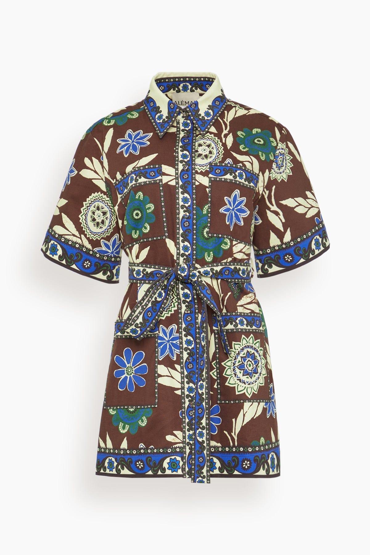Jasper Mini Dress in Chocolate by ALEMAIS