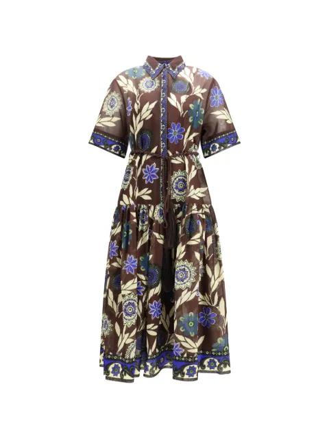 Jasper floral-print midi dress by ALEMAIS