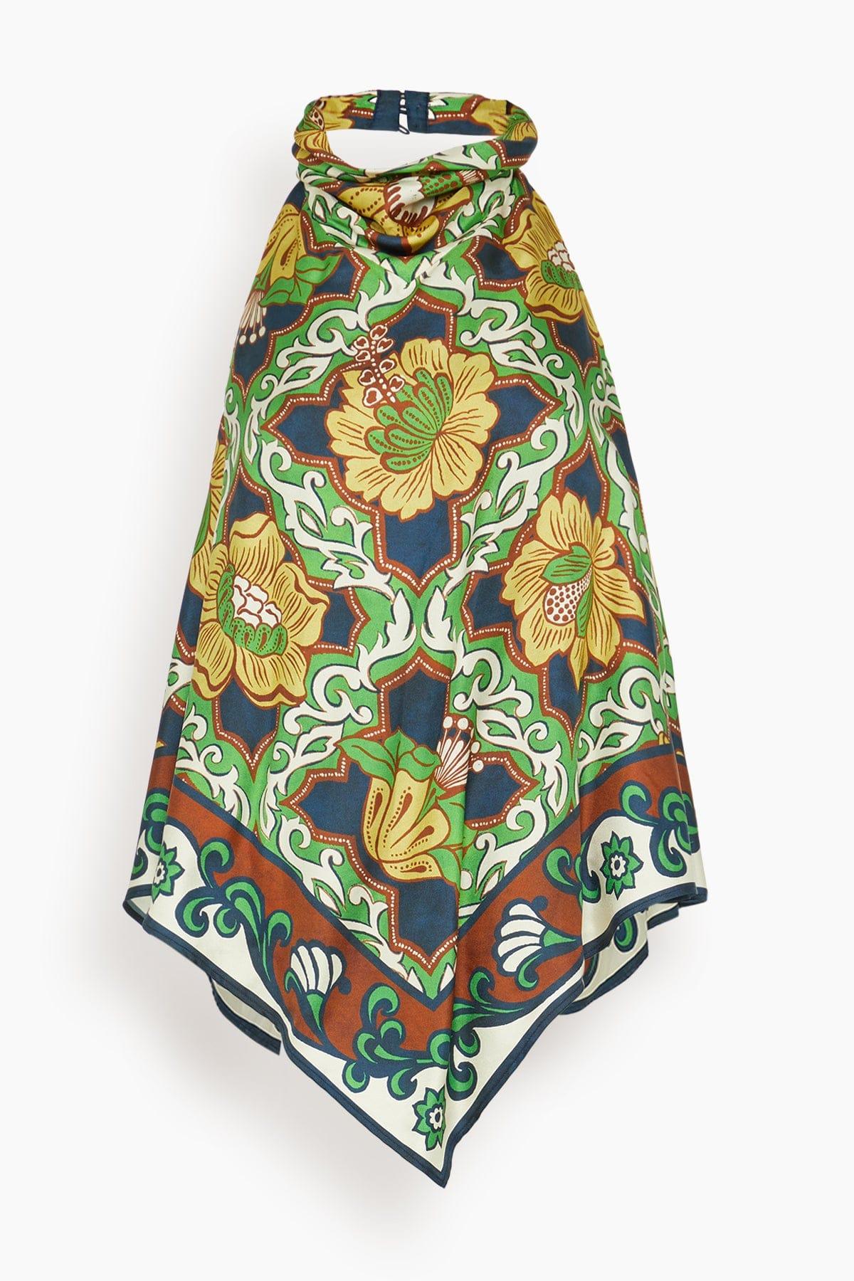 Liana Silk Top in Multi by ALEMAIS