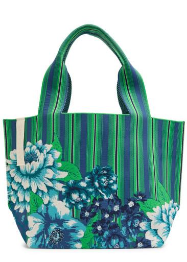 Margo jacquard knit tote bag by ALEMAIS