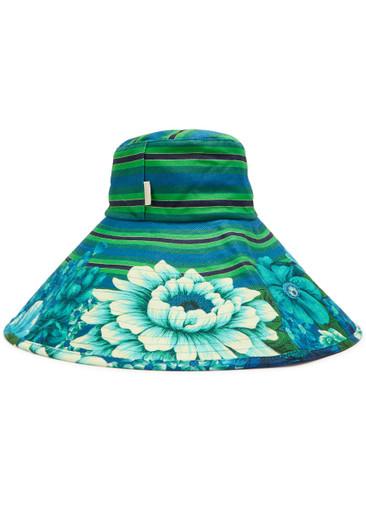 Margo striped twill sun hat by ALEMAIS