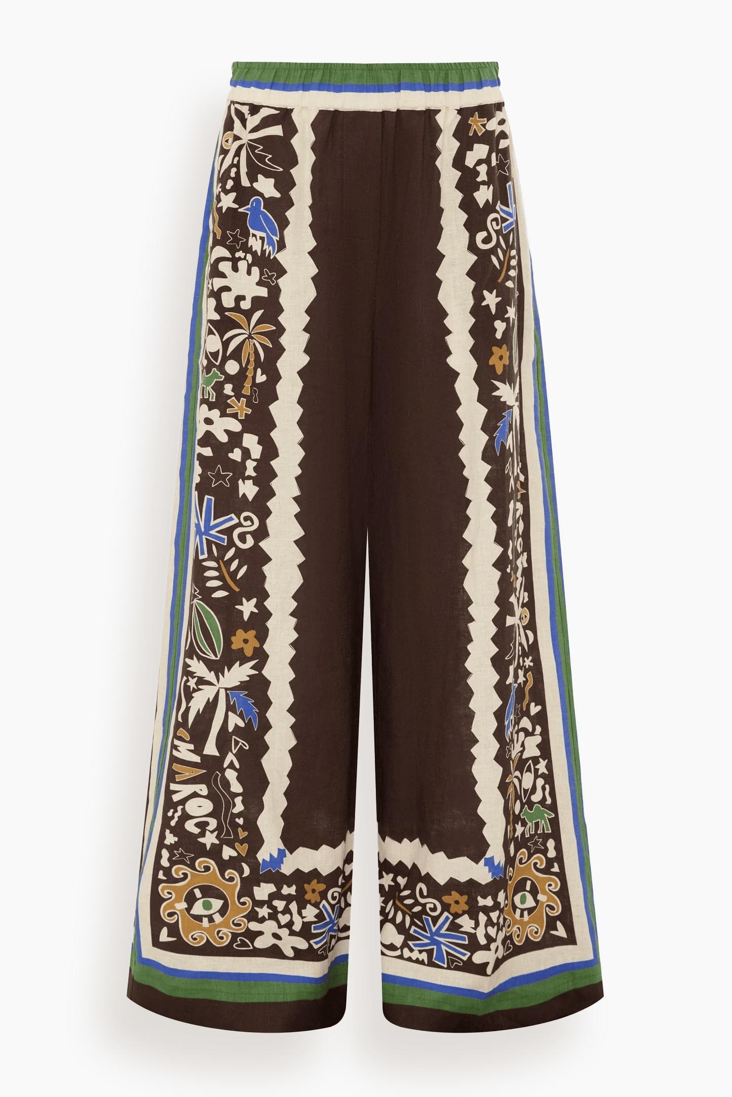 Maroc Relaxed Pant in Multi by ALEMAIS