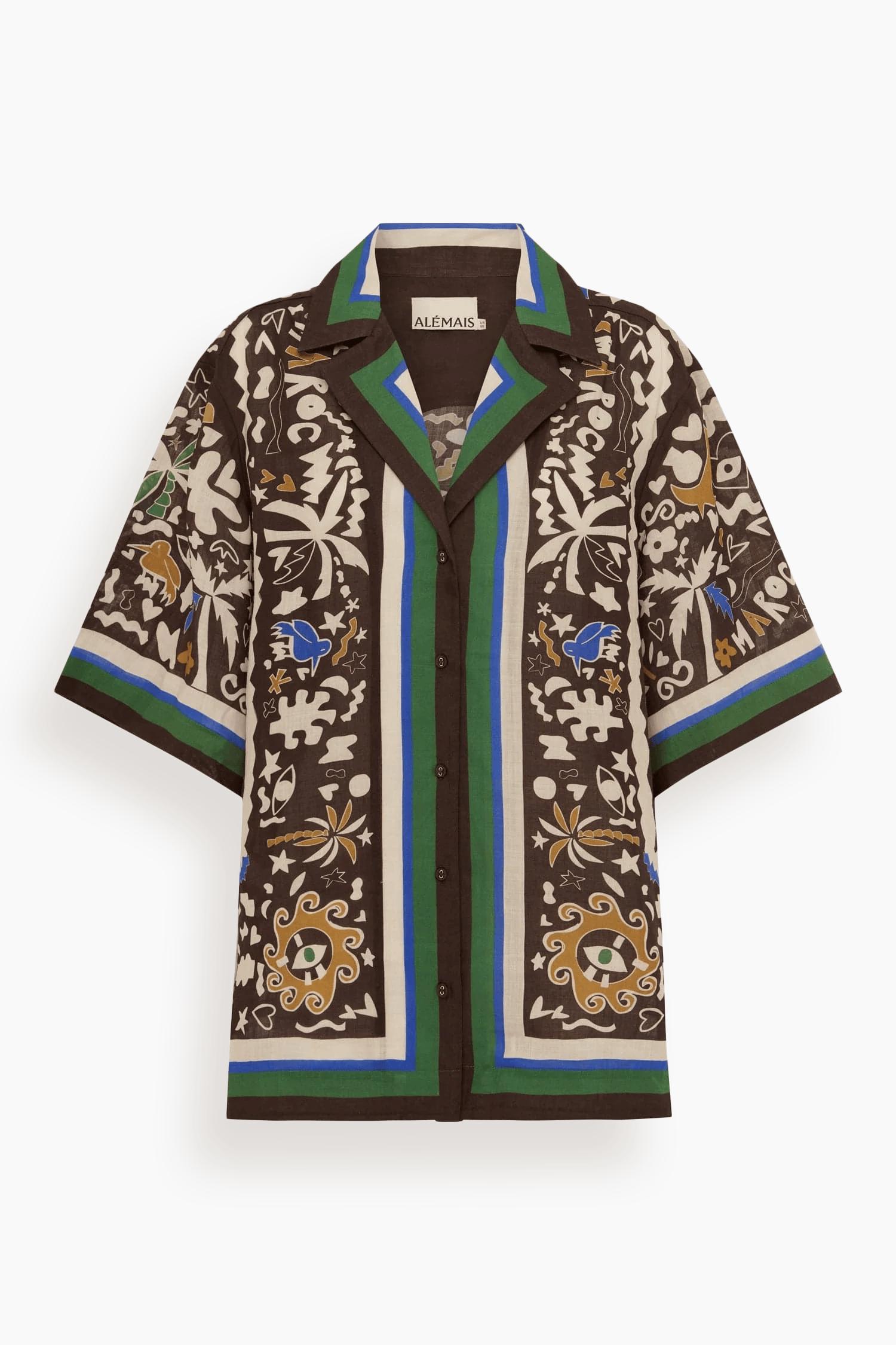 Maroc Relaxed Shirt in Multi by ALEMAIS