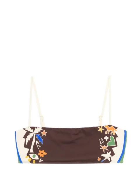Maroc printed bikini top by ALEMAIS
