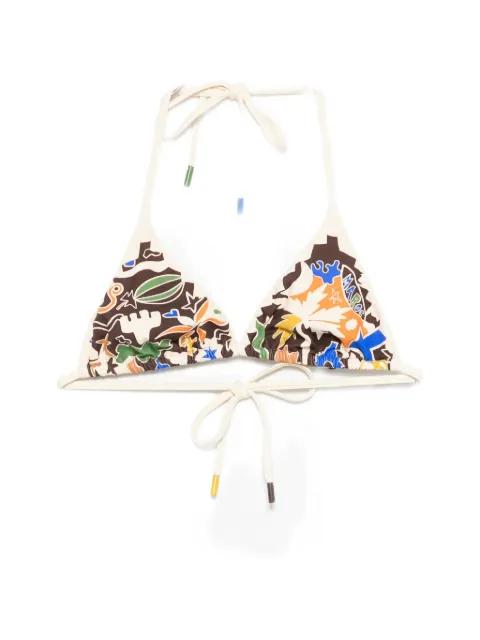 Maroc triangle bikini top by ALEMAIS