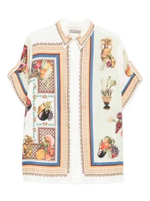 Mercado fruit-print short-sleeve shirt by ALEMAIS