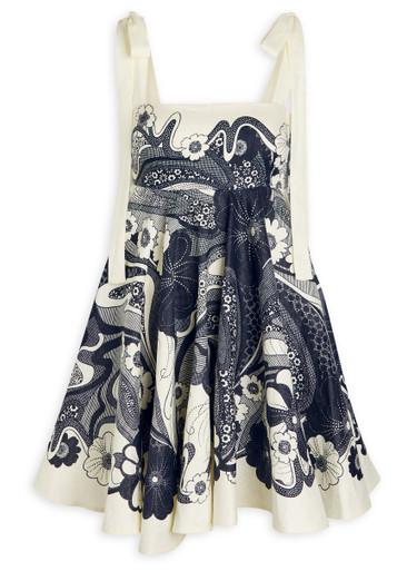 Mickey floral-print linen mini dress by ALEMAIS