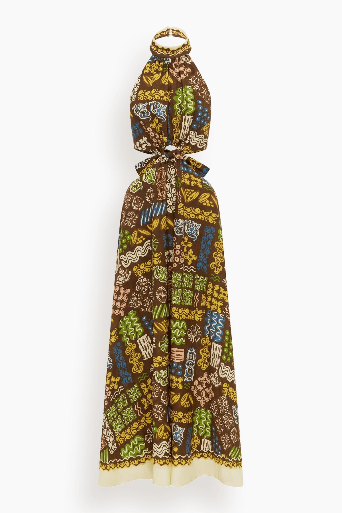 Minnie Midi Dress in Multi by ALEMAIS