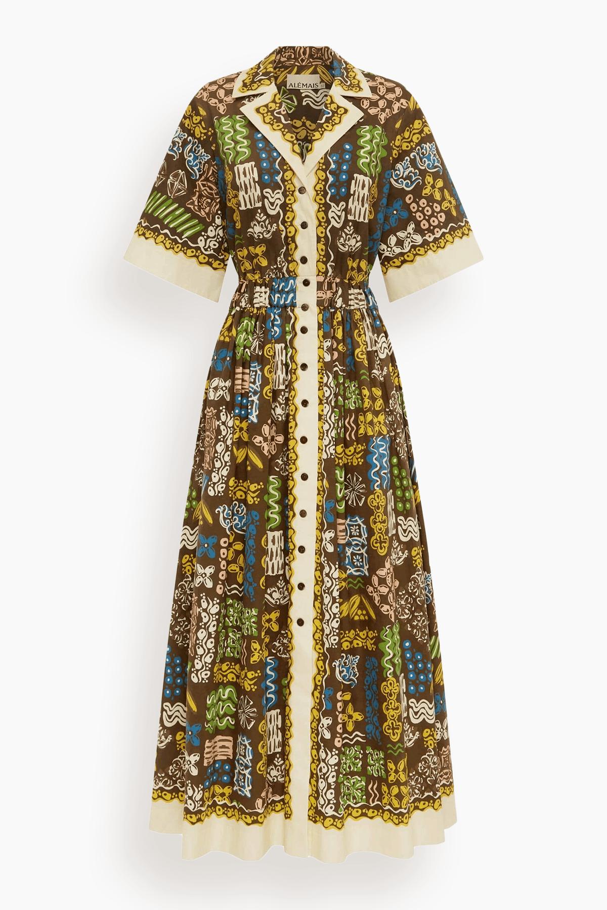 Minnie Shirtdress in Multi by ALEMAIS