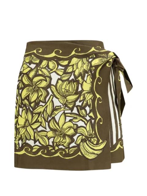 Mona wrap-style mini skirt by ALEMAIS