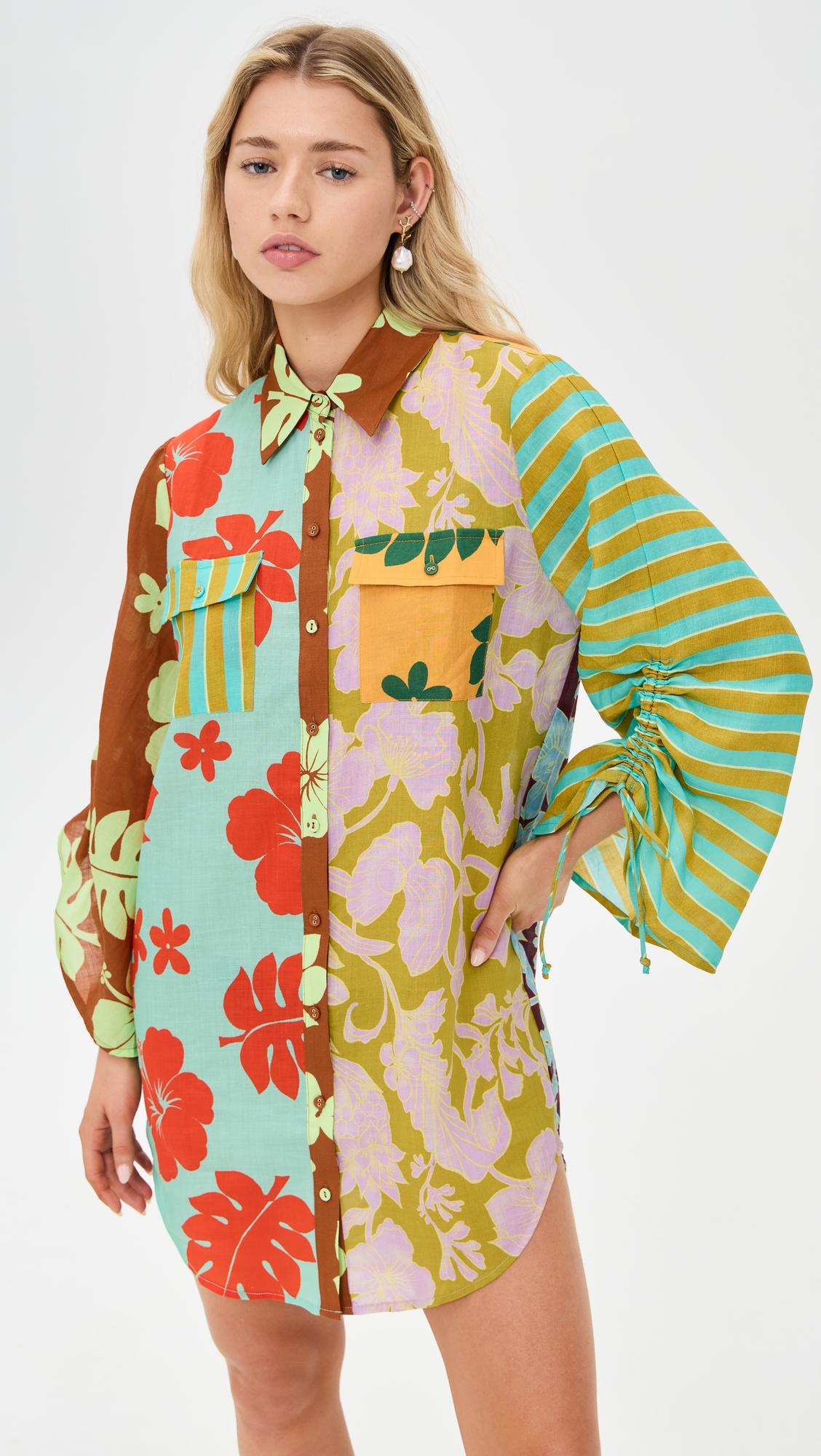 Poppy Spliced Shirt by ALEMAIS