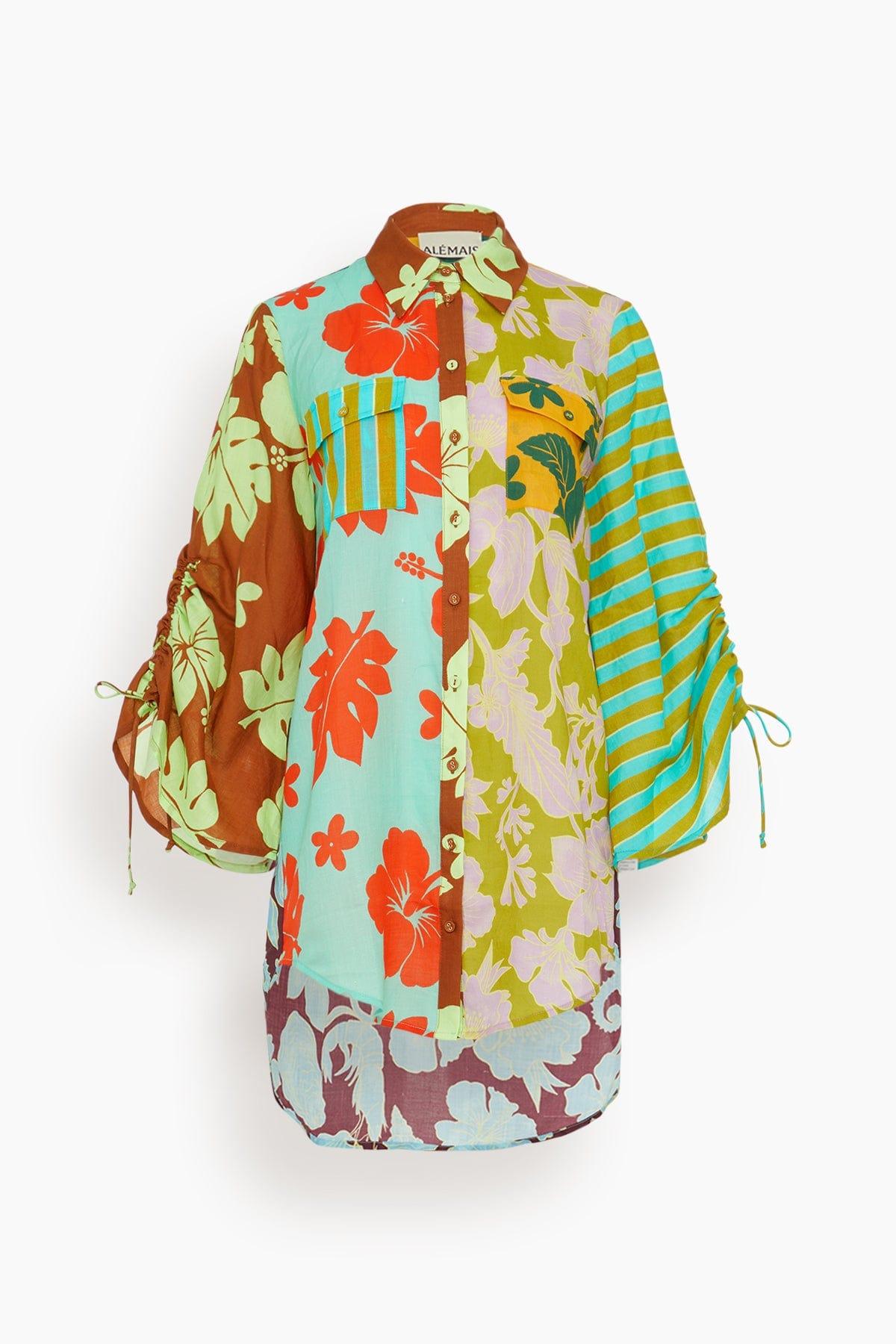 Poppy Spliced Shirt in Multi (TS) by ALEMAIS