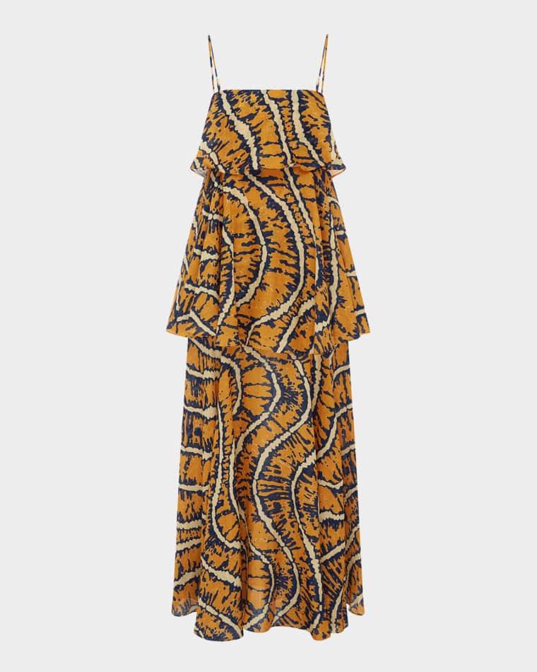 Ripple Layered Maxi Dress by ALEMAIS