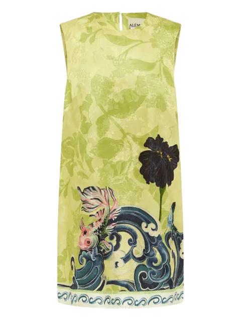 Rochester floral-print shift mini dress by ALEMAIS