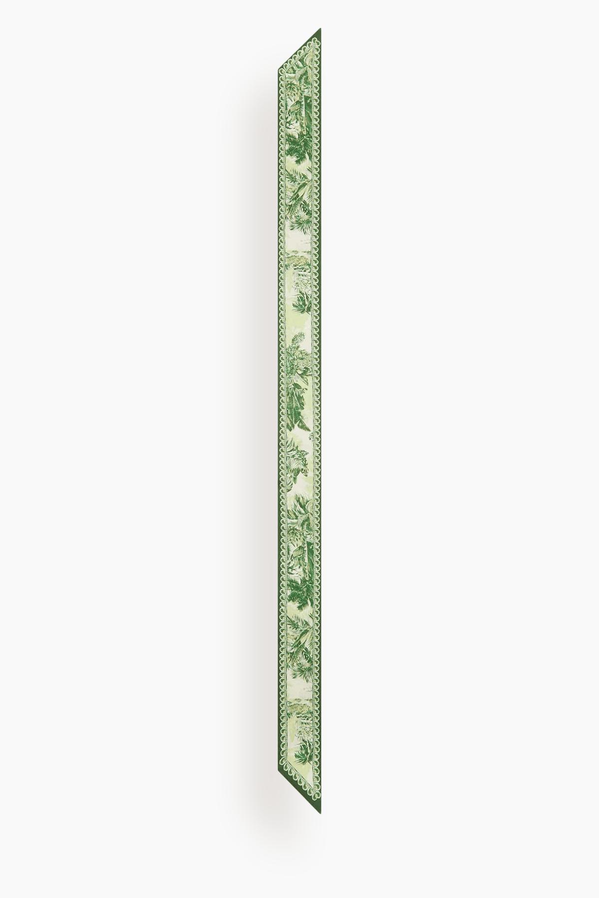 Sara Silk Twill Tie in Green by ALEMAIS