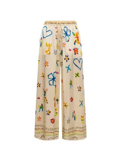 Sidi silk trousers by ALEMAIS
