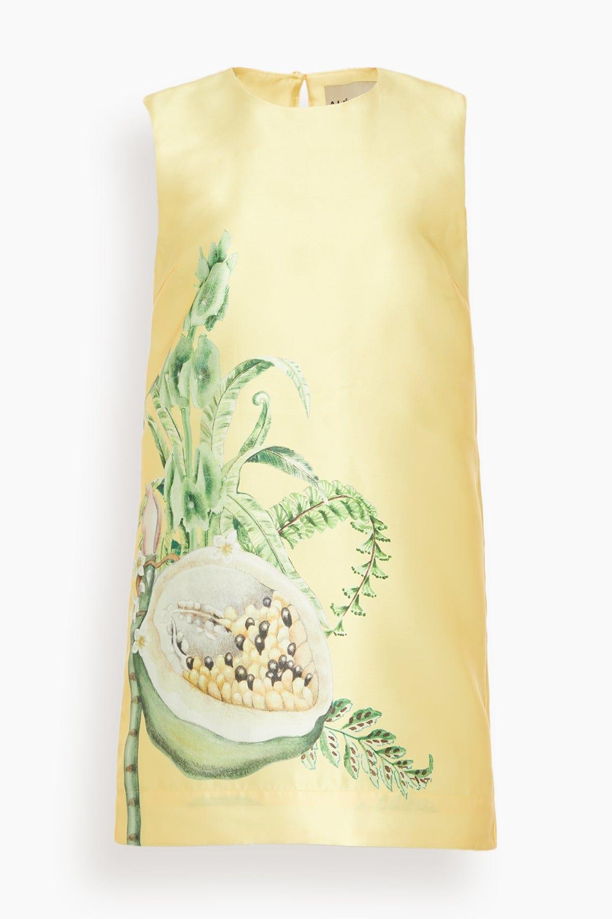Sol Mini Dress in Lemon (TS) by ALEMAIS