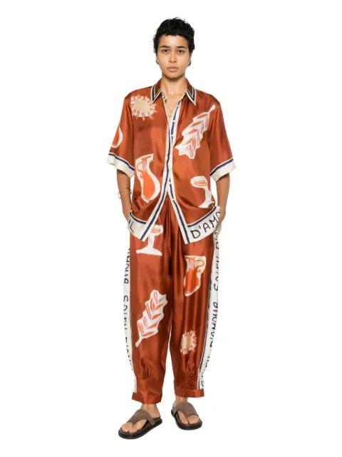 Soleil D´Amour print trousers by ALEMAIS