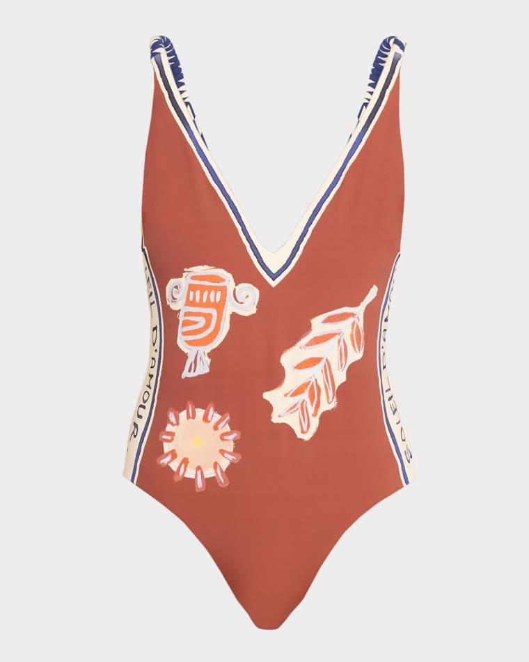 Soleil D'Amour One-Piece Swimsuit by ALEMAIS