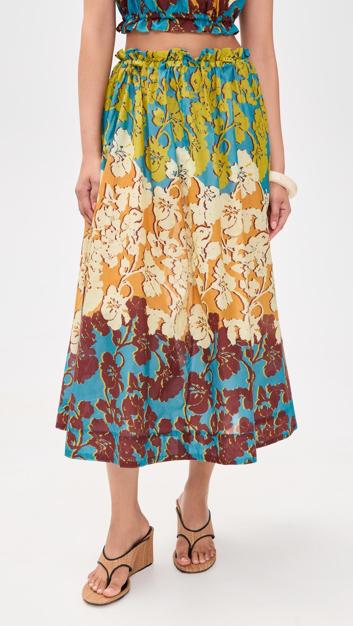 Splice Midi Skirt by ALEMAIS