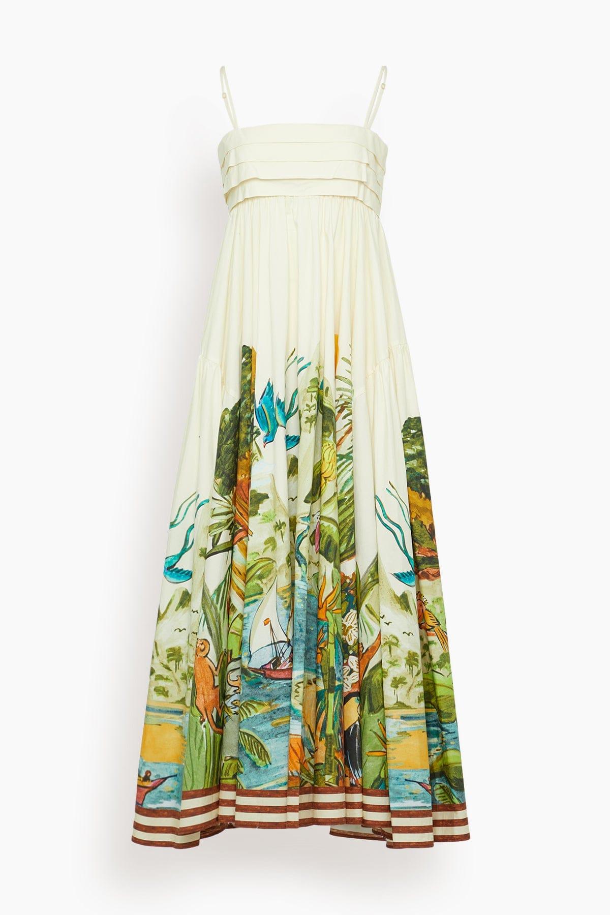 Toucan Tango Midi Dress in Multi by ALEMAIS