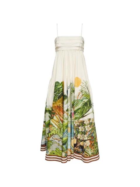 Toucan Tango maxi dress by ALEMAIS