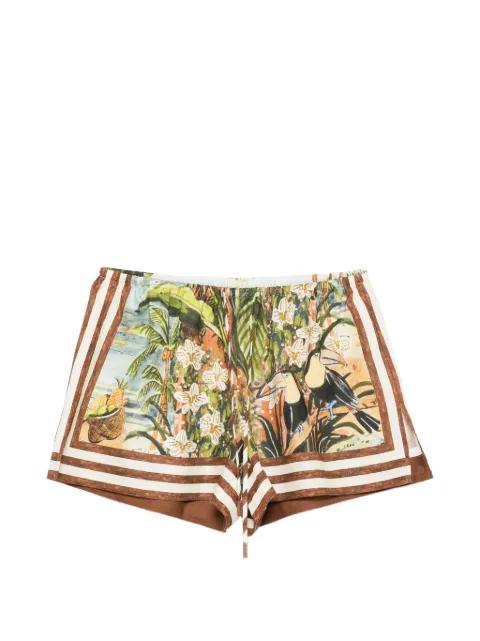 Toucan Tango print shorts by ALEMAIS