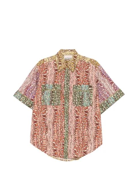 Varna snake-print shirt by ALEMAIS