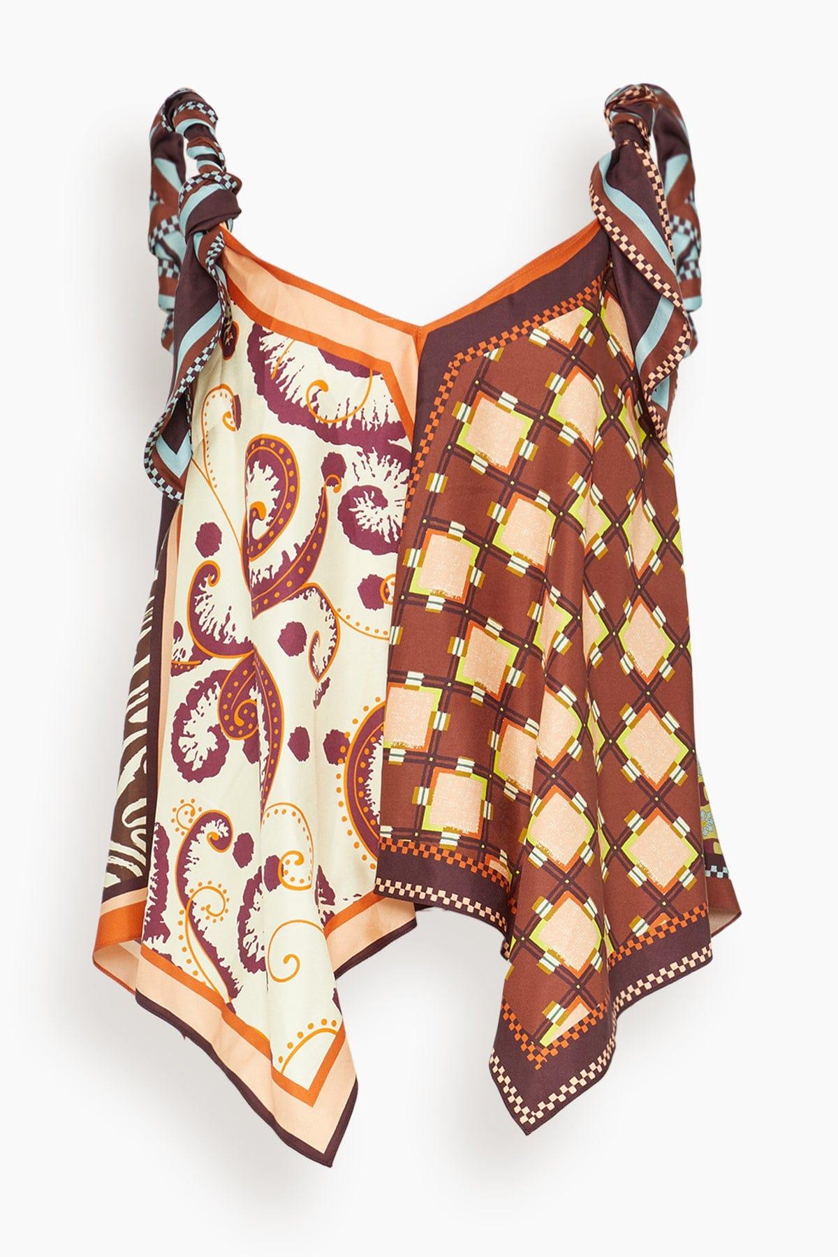 Wilson Silk Top in Multi by ALEMAIS