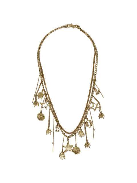charm-embellished curb-chain necklace by ALEMAIS