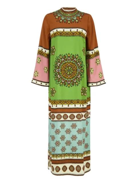 floral-pattern midi dress by ALEMAIS