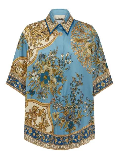floral-pattern silk shirt by ALEMAIS