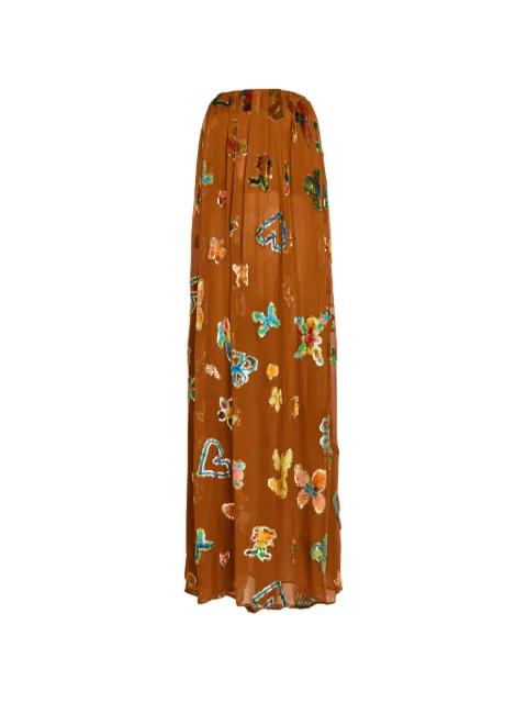 floral-print maxi dress by ALEMAIS