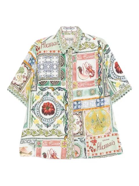 graphic-print shirt by ALEMAIS