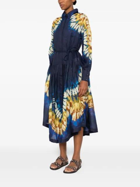 tie-dye tie maxi dress by ALEMAIS