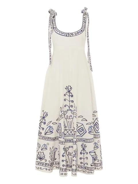 x LRNCE Leela midi dress by ALEMAIS