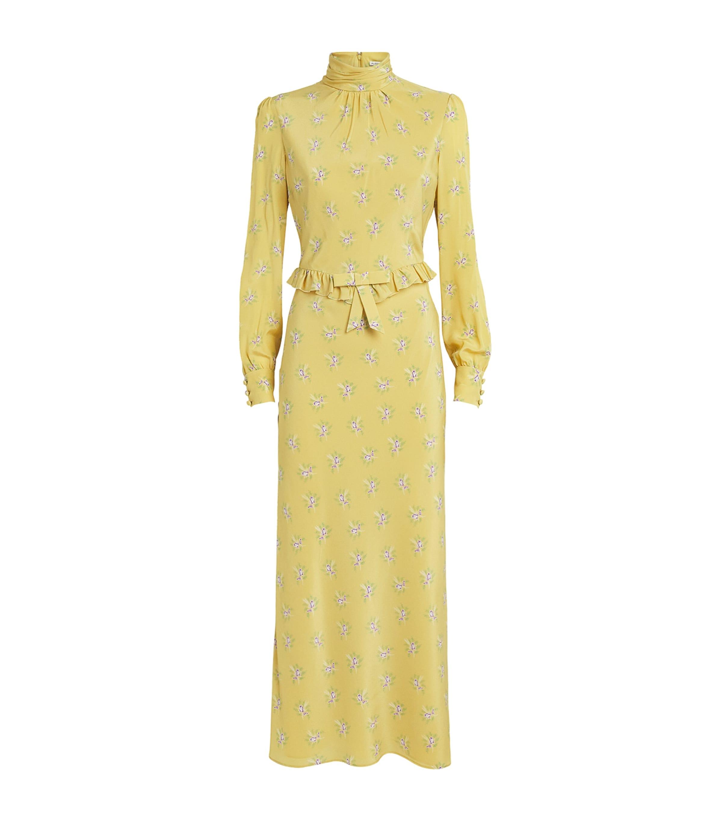 Alessandra Rich Silk Floral Maxi Dress by ALESSANDRA RICH