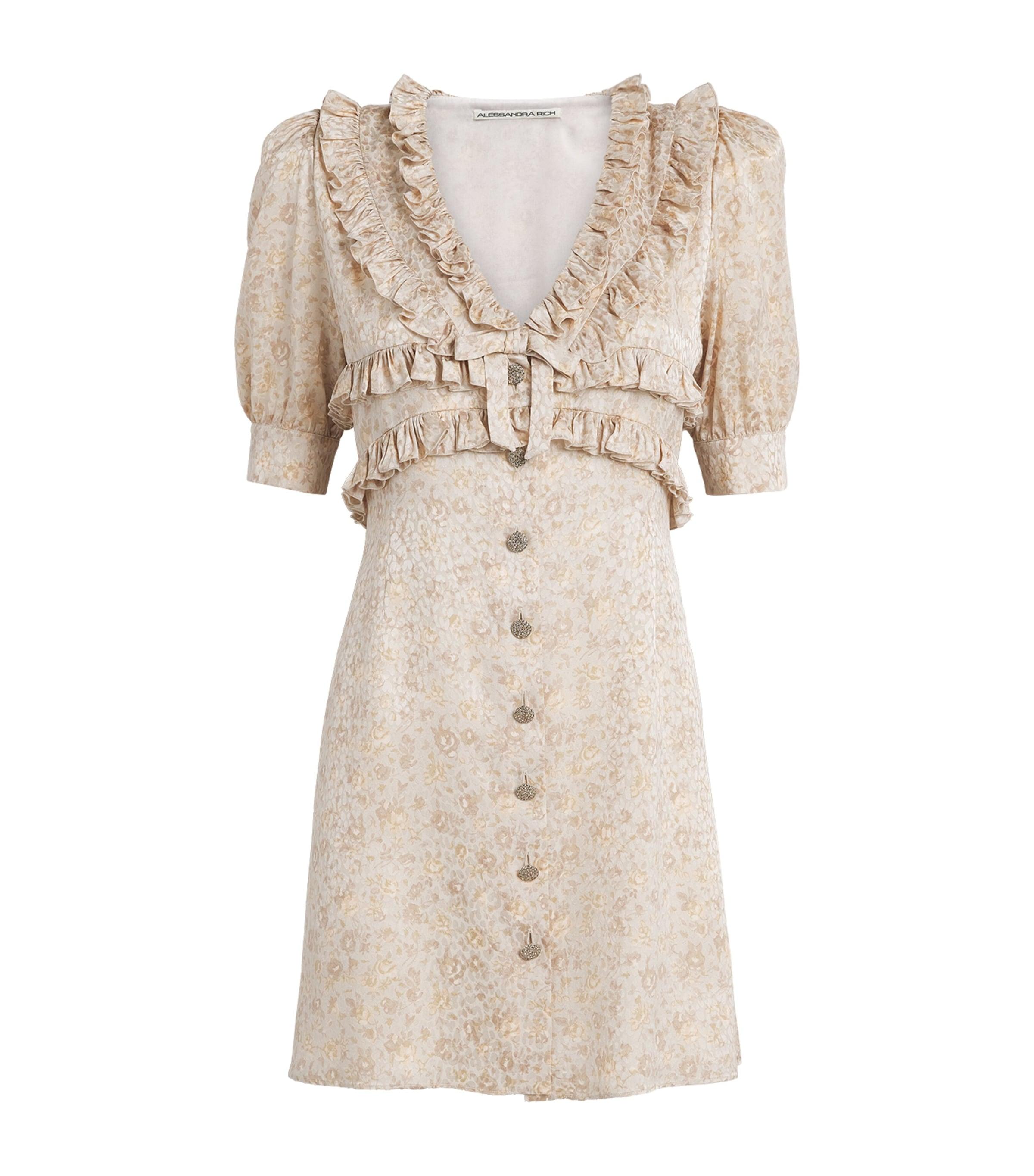 Alessandra Rich Silk Jacquard Mini Dress by ALESSANDRA RICH