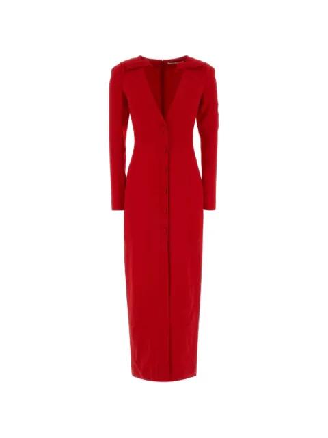Cady  V-neck button maxi dress by ALESSANDRA RICH