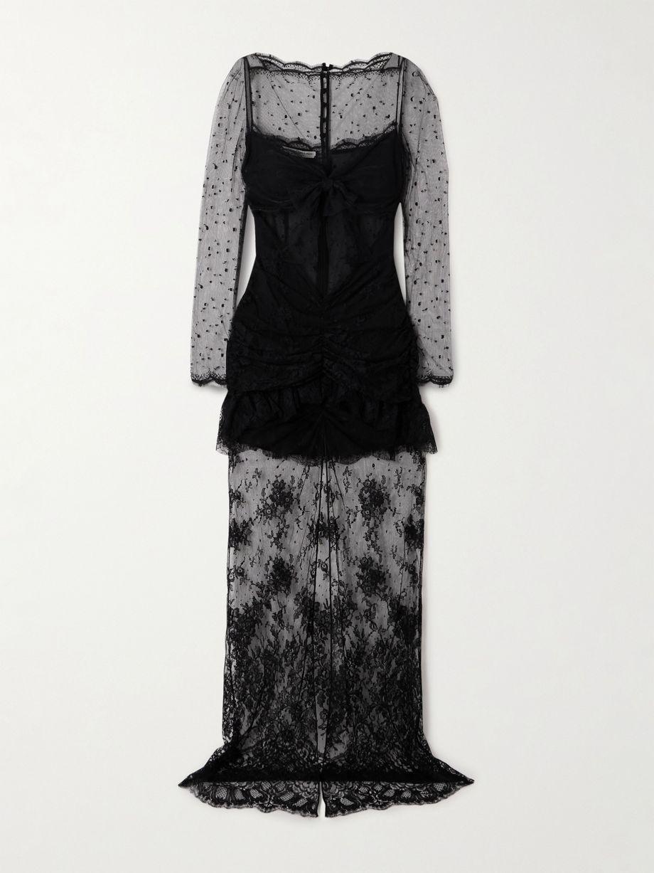 Chantilly lace and silk gown by ALESSANDRA RICH