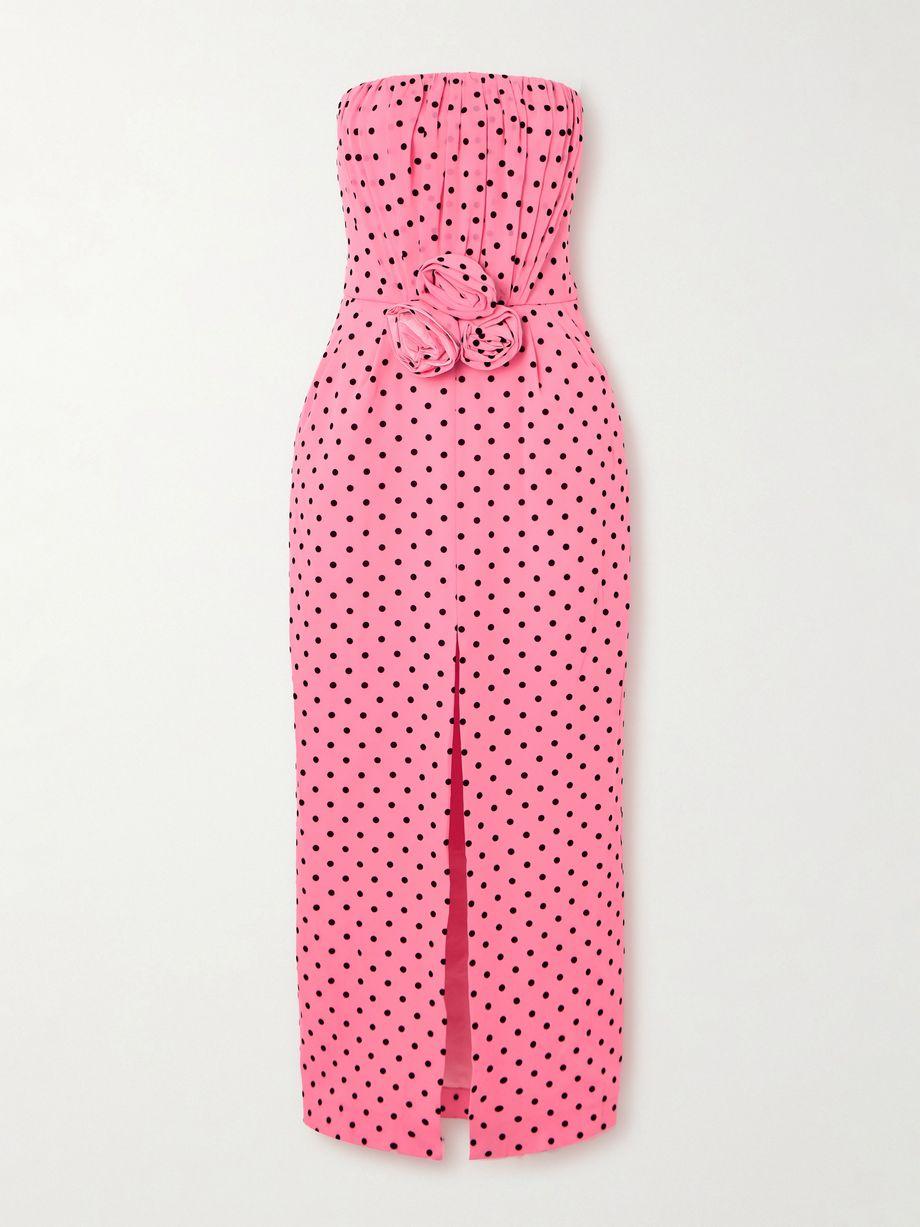 Embellished polka-dot silk-georgette midi dress by ALESSANDRA RICH