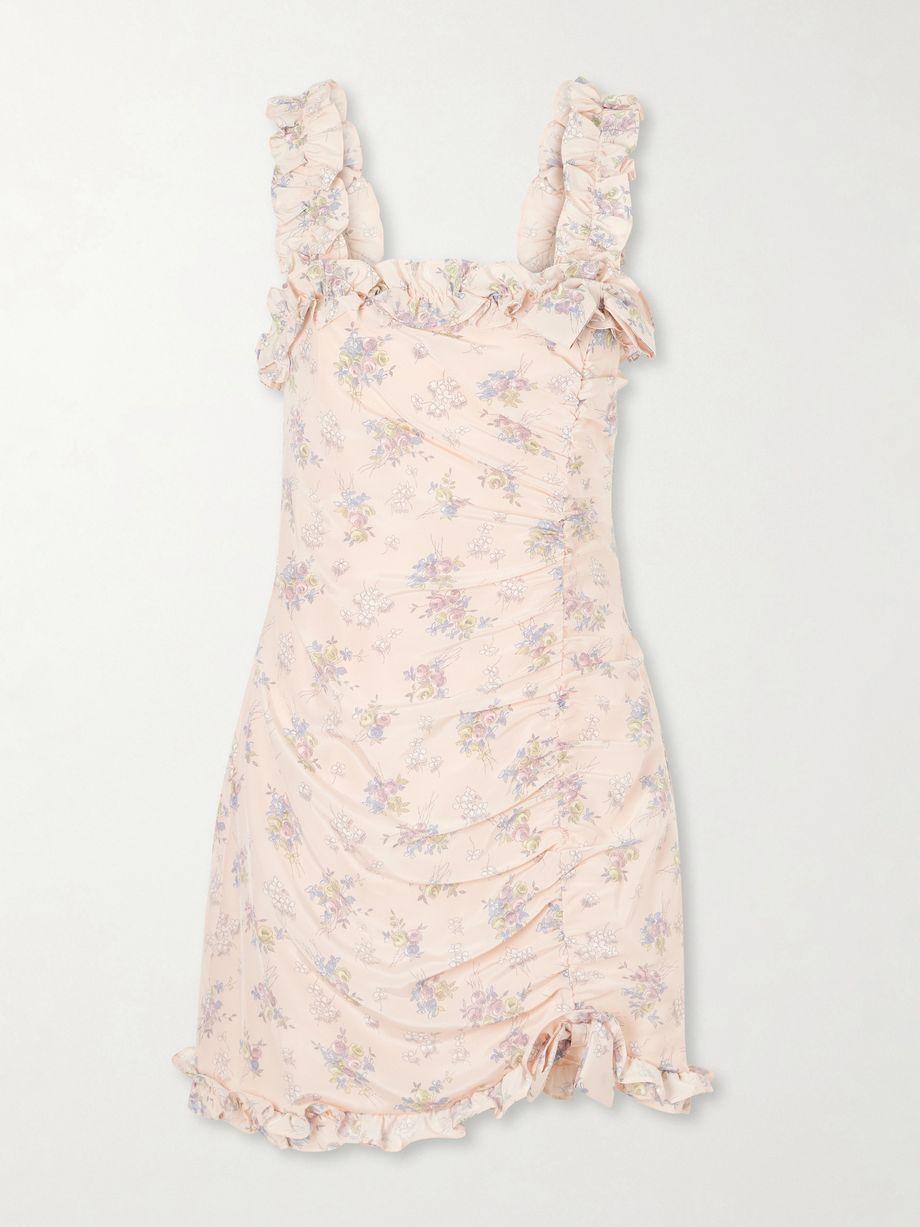Floral-print silk mini dress by ALESSANDRA RICH