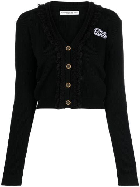 Rich ribbed-knit cardigan by ALESSANDRA RICH